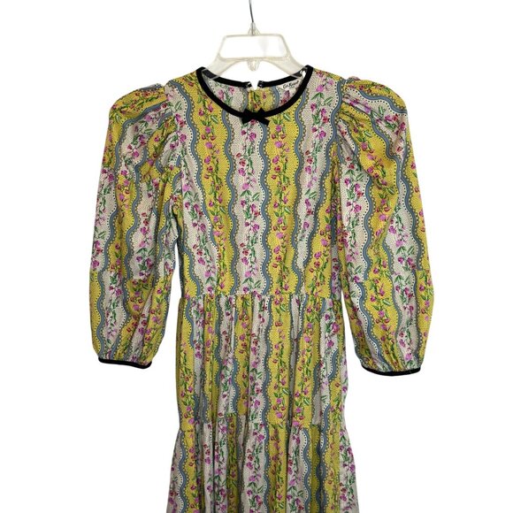 Cath Kidston London Sweet Pea Striped Soft Waisted Dress - Size 2 - Picture 3 of 11